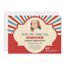 Red Blue Circus thema 10e verjaardag