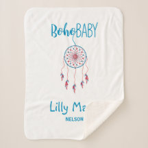 Red & Blue Colorful Boho Baby Dreamcatcher