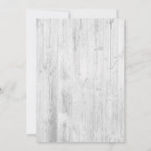 Red Blue Cream Floral White Wood Christelijk Wedde Kaart (Achterkant)