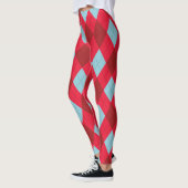 Red Blue & Crimson Christmas Argyle Leggings (Links)