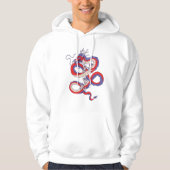 Red Blue Dragon Hoodie (Voorkant)