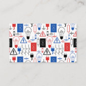 Red Blue Electrical Electrice Visitekaartje (Achterkant)