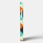 Red, Blue en Cream Argyle Case-Mate iPhone Case (Achterkant / Links)