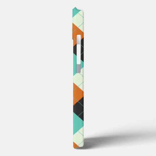 Red, Blue en Cream Argyle Case-Mate iPhone Case (Achterkant / Links)