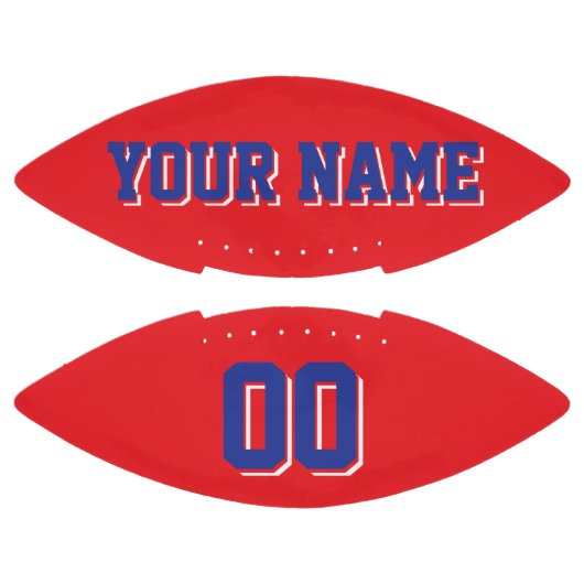 RED BLUE EN WHITE Custom Football (Panelen)