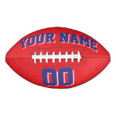 RED BLUE EN WHITE Custom Football (Voorkant)