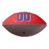 RED BLUE EN WHITE Custom Football (Gedraaid 270)