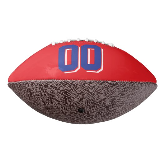 RED BLUE EN WHITE Custom Football (Gedraaid 270)