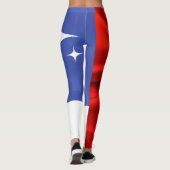 Red Blue en White Star Leggings (Achterkant)