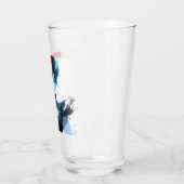 Red Blue Fire Ice Comic Style Anime Meisje Glas (Links)