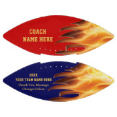 Red Blue Flaming Football op maat van touringcars (Panelen)