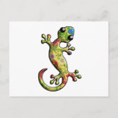 Red Blue Floral Briefkaart (Voorkant)