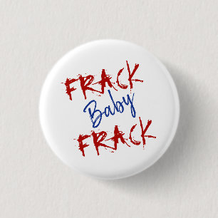 Red Blue Frack Baby Politieke Button