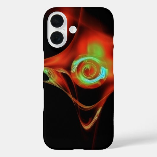 RED BLUE FRACTAL ROOS Case-Mate iPhone CASE (Achterkant)