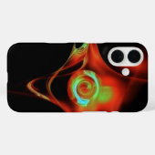 RED BLUE FRACTAL ROOS Case-Mate iPhone CASE (Achterkant (horizontaal))