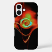 RED BLUE FRACTAL ROOS Case-Mate iPhone CASE (Achterkant)