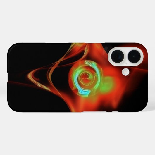 RED BLUE FRACTAL ROOS Case-Mate iPhone CASE (Achterkant (horizontaal))