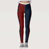 Red Blue Freedom Day June 19 JUNETEENTH Leggings (Voorkant)