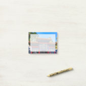 Red Blue Gate Jade Flower Island Post-it® Notes (Op bureau)