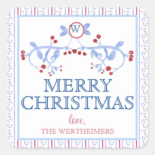 Red Blue Grand Millennial Sticker (Voorkant)