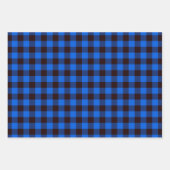 Red Blue Green Buffalo geplakt Patroon Inpakpapier Vel (Voorkant 2)