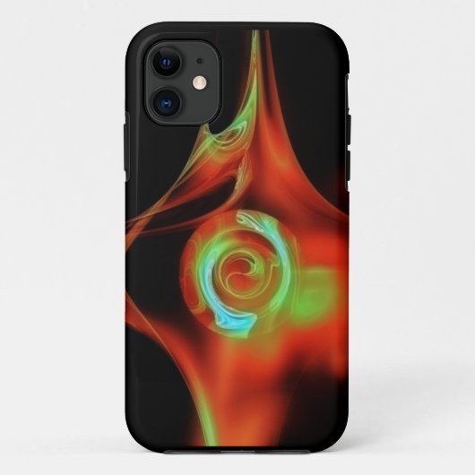 RED BLUE GREEN FRACTAL ROOS Case-Mate iPhone CASE (Achterkant)
