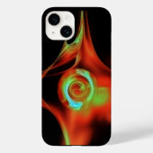RED BLUE GREEN FRACTAL ROOS Case-Mate iPhone CASE (Achterkant)