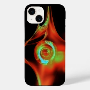 RED BLUE GREEN FRACTAL ROOS Case-Mate iPhone CASE