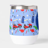 Red Blue & Green Golf Monogram (Rechts)