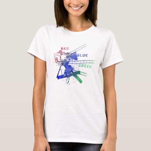 red_blue_green op videoband t-shirt (Voorkant)