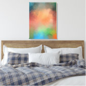 Red Blue Green Yellow Modern Abstract kunstkleurri Canvas Afdruk (Insitu (Slaapkamer))