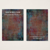 Red Blue Grunge Earring Holder Display Kaarten Visitekaartje (Voorkant /achterkant)