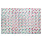 Red Blue Hearts Patroon Stof (Yard (91,4 cm))