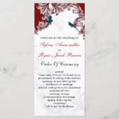 Red, Blue Lovebirds-programma's Programmakaart (Voorkant)