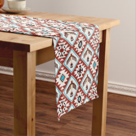 Red Blue Native American Eagle Pattern Medium Tafelloper