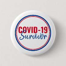 Red Blue Pandemic Coronavirus Covid-19 Survivor