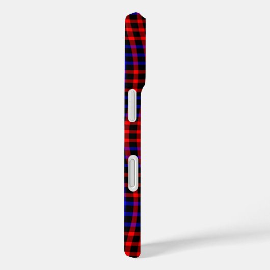 Red Blue Plaid Checker Seamless Pattern Case-Mate iPhone Case (Achterkant / Rechts)