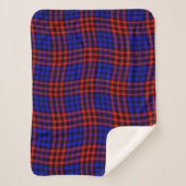 Red Blue Plaid Checker Seamless Pattern Sherpa Deken (Voorkant)