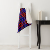 Red Blue Plaid Checker Seamless Pattern Sherpa Deken (In situ)