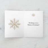 Red Blue Plaid Cream Bow Pine Cone Christmas Kaart (Binnen)