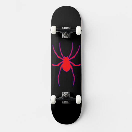 Red Blue Spider Skateboard Design (Voorkant)