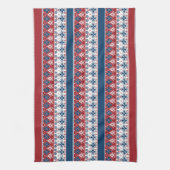 Red Blue Striped Noors patroon Theedoek (Verticaal)