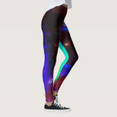 Red Blue Strobe Light Leggings (Rechts)