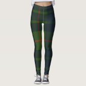 Red Blue Tartan Pset Scottish Pset Leggings (Voorkant)