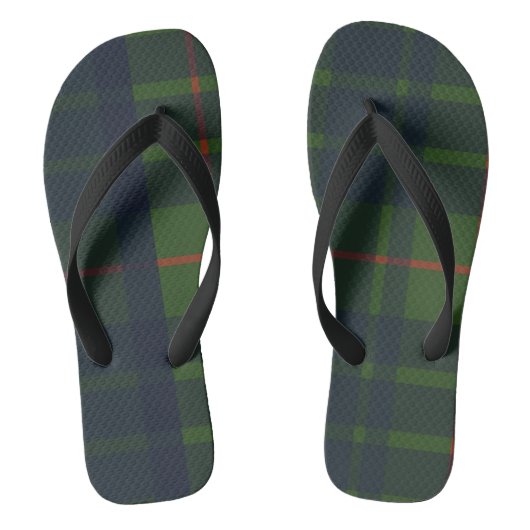 Red Blue Tartan Pset Scottish Pset Teenslippers (Voetbed)