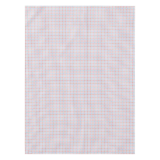 Red Blue Tattersall tablet Check Pset Patroon Tafelkleed (Voorkant)