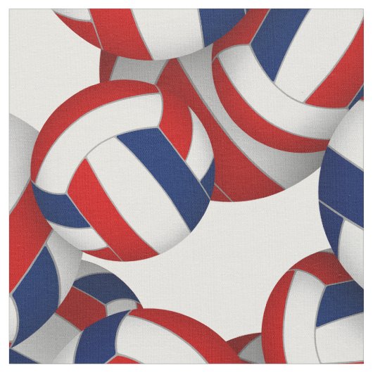 red blue team colors volleyballs pattern stof (Close Up)