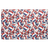 red blue team colors volleyballs pattern stof (Fat Quarter)