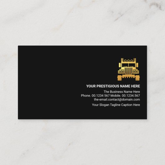 Red Blue Transport Global Orbits Logistics Driver Visitekaartje (Achterkant)