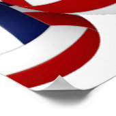 Red Blue volleyballen Kinderverjaardagsfeestje wel Poster (Hoek)